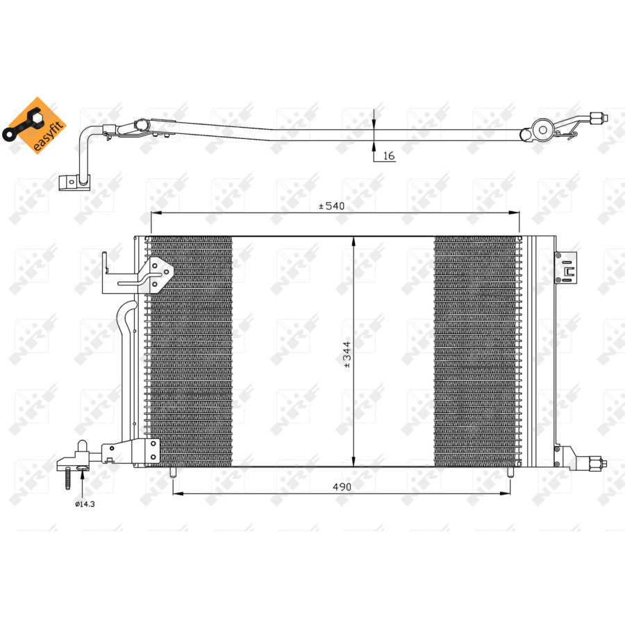 Condensatore NRF 35304 EASY FIT