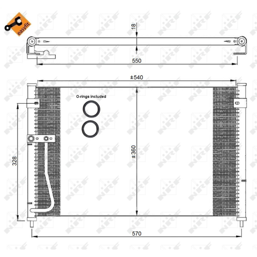 Condensatore NRF 35306 EASY FIT