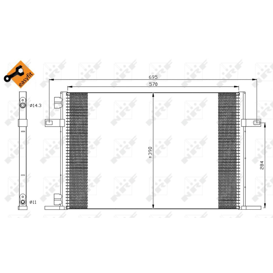 Condensatore NRF 35311 EASY FIT