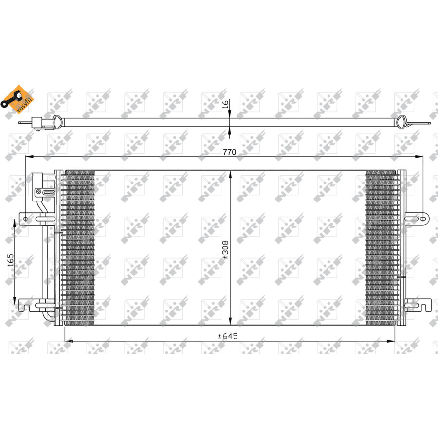 Condensatore NRF 35316 EASY FIT