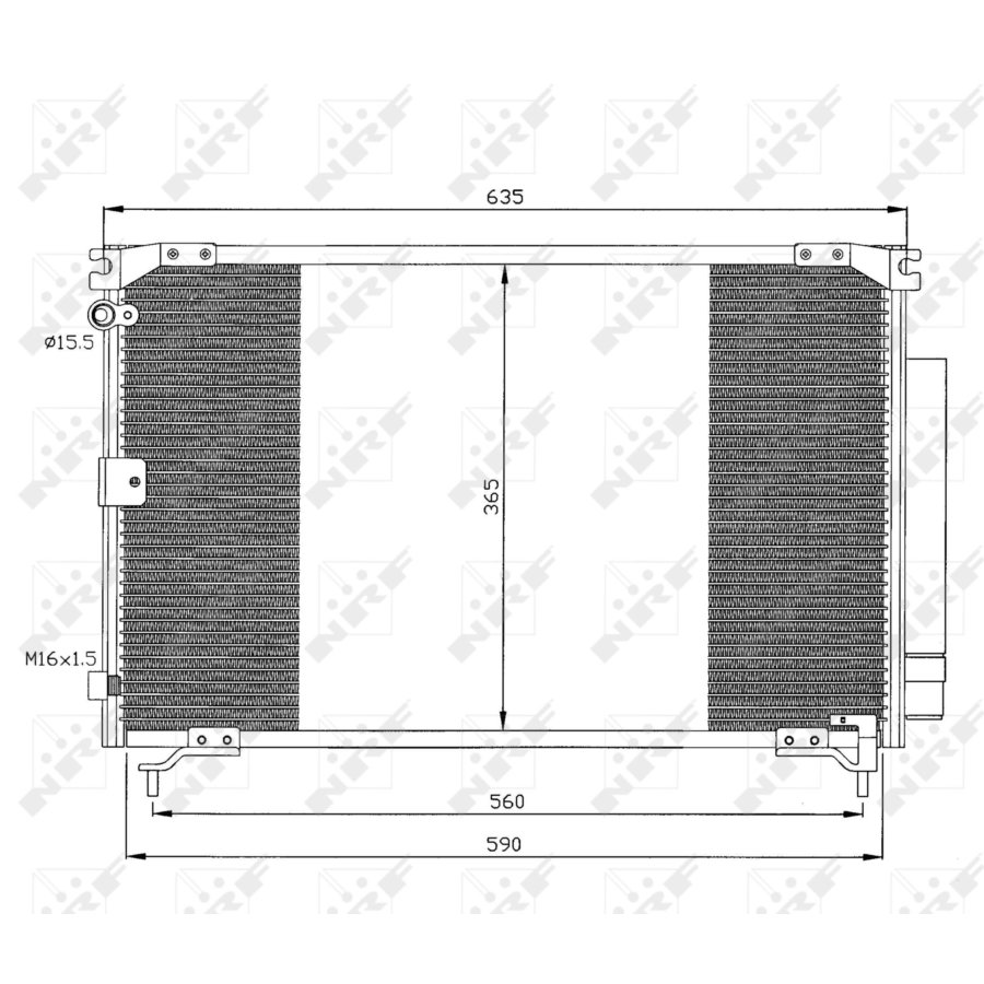 Condensatore con essiccatore NRF 35339 EASY FIT