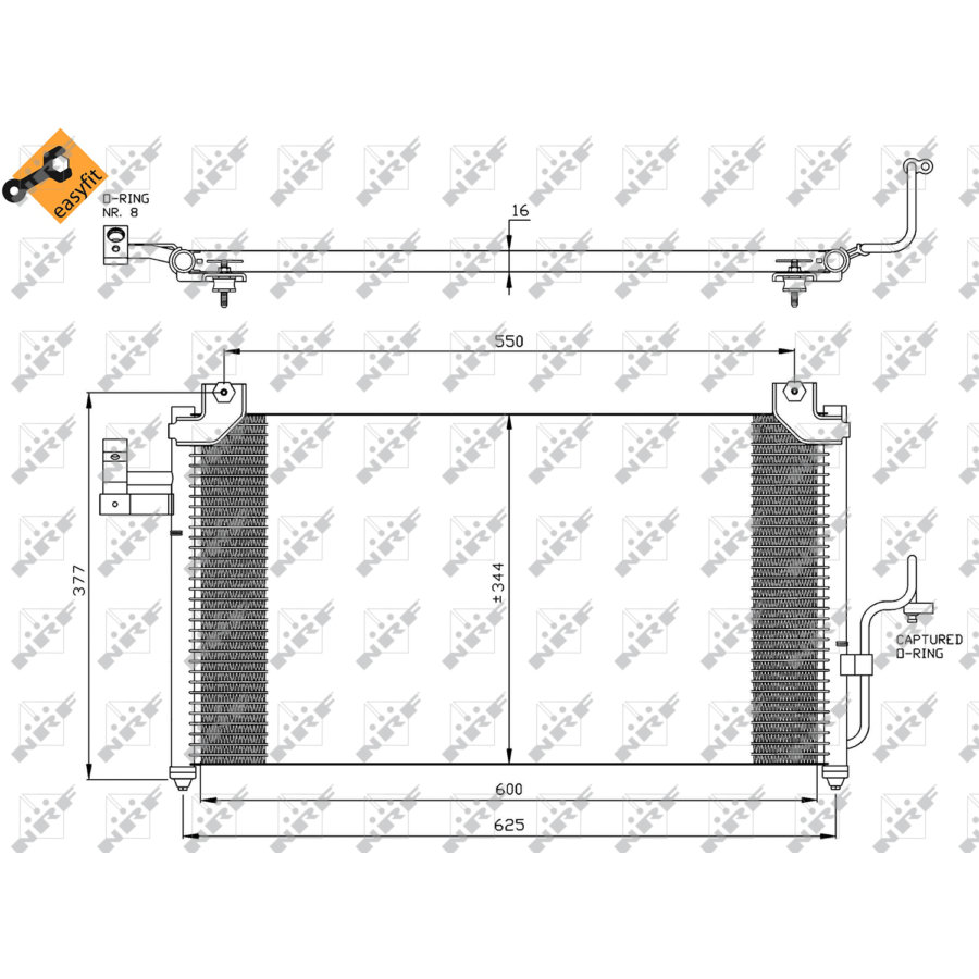 Condensatore NRF 35356 EASY FIT
