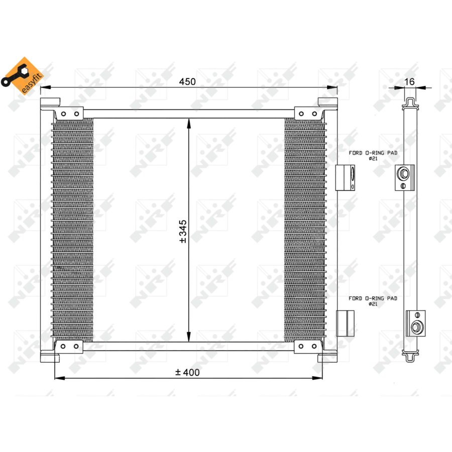 Condensatore NRF 35357 EASY FIT