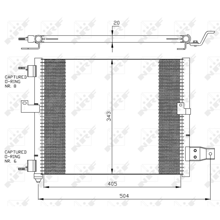 Condensatore NRF 35360 EASY FIT