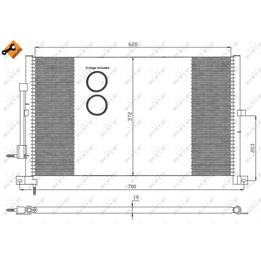 Condensatore NRF 35365 EASY FIT