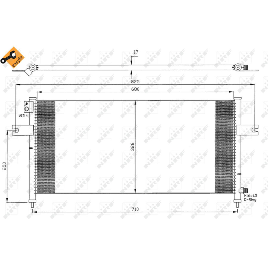 Condensatore NRF 35380 EASY FIT