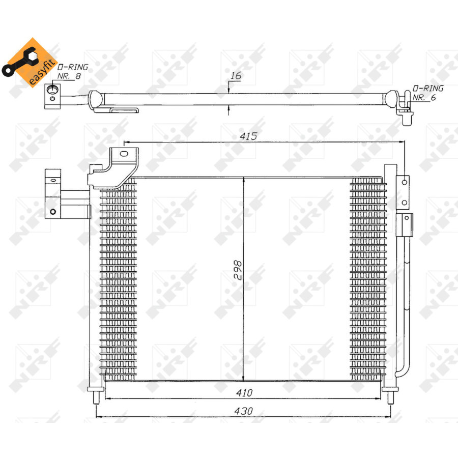 Condensatore NRF 35388 EASY FIT