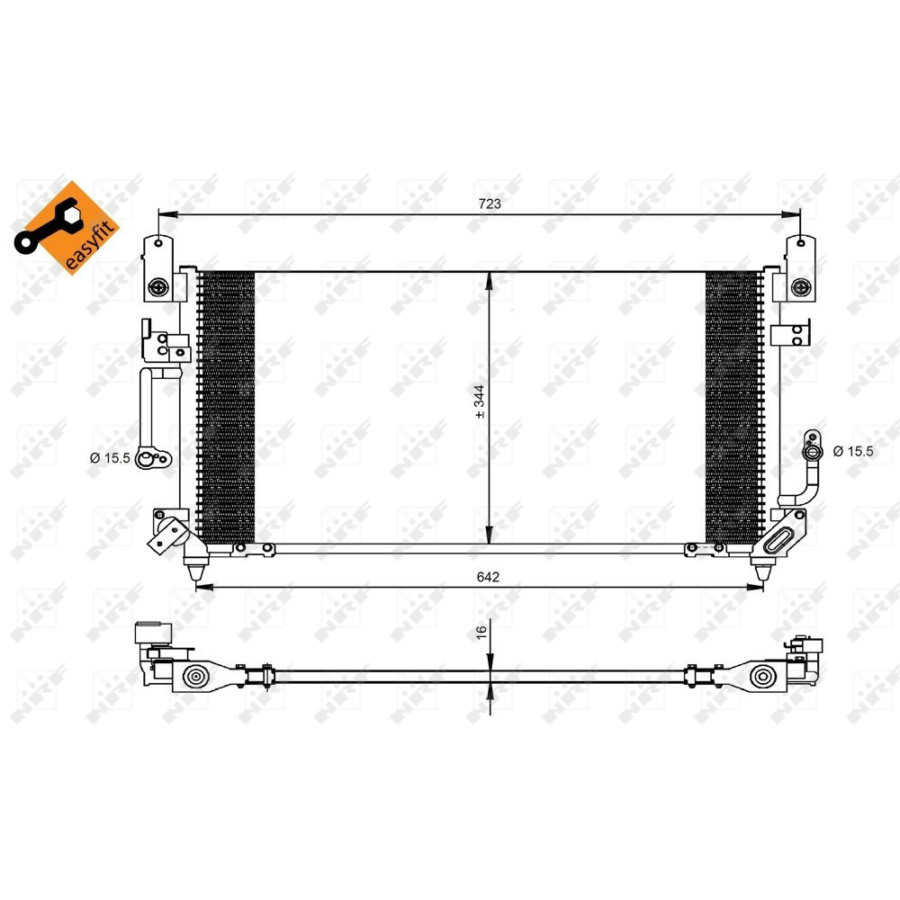 Condensatore NRF 35423 EASY FIT