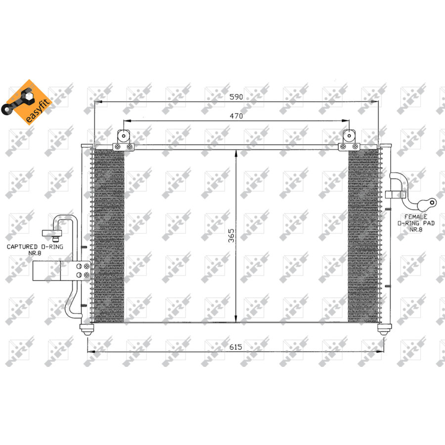 Condensatore NRF 35425 EASY FIT