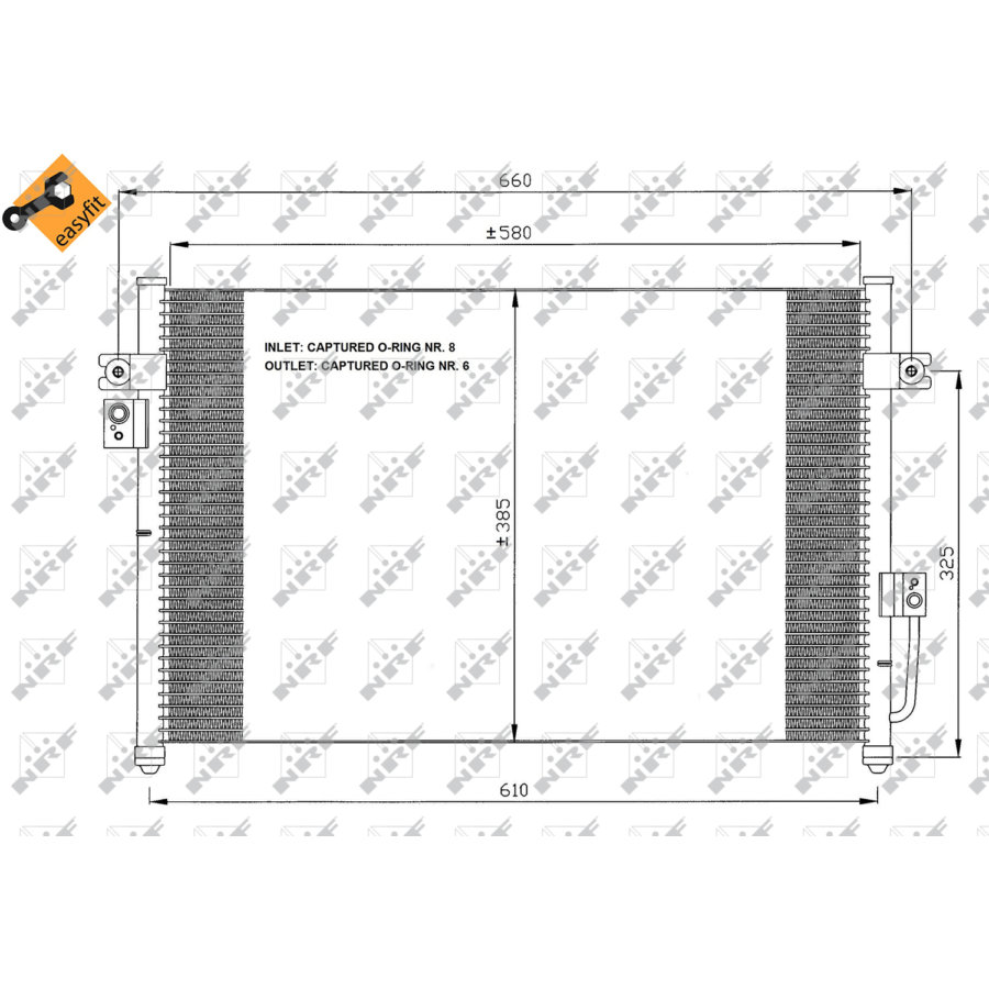 Condensatore NRF 35426 EASY FIT