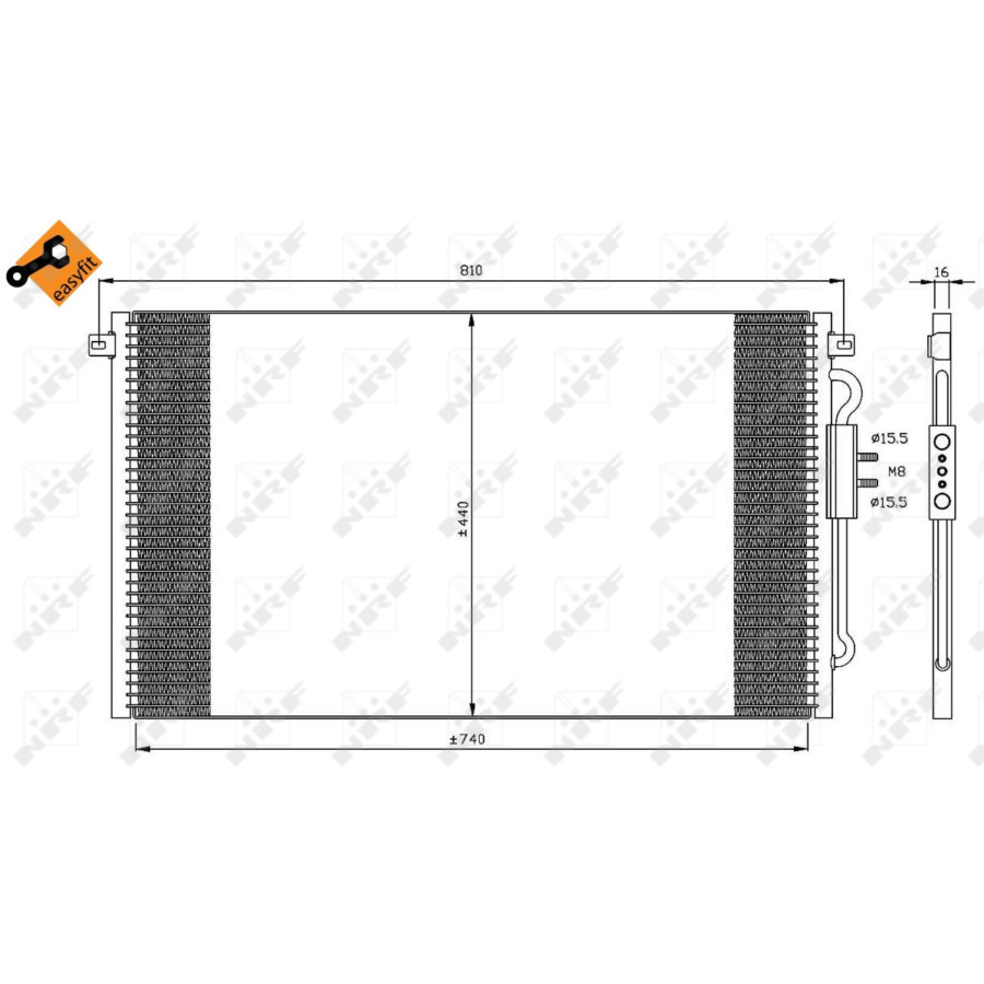 Condensatore NRF 35448 EASY FIT