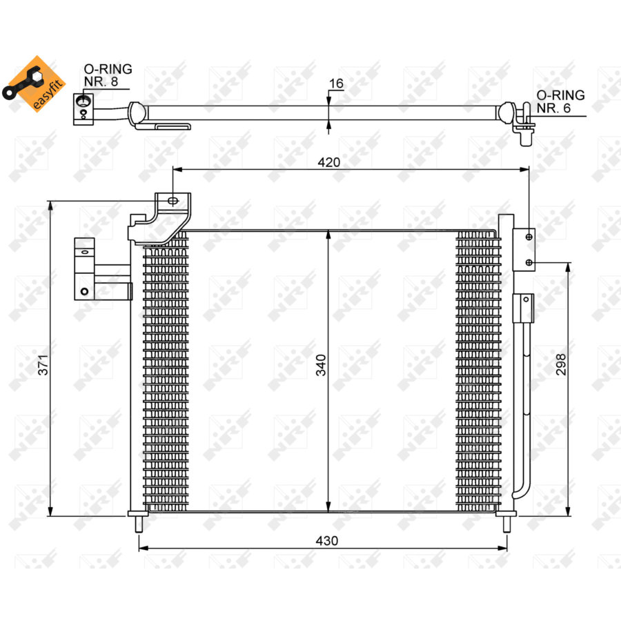 Condensatore NRF 35460 EASY FIT