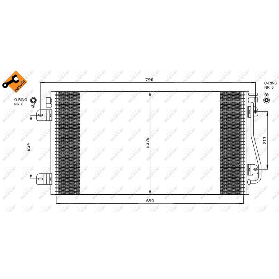 Condensatore NRF 35484 EASY FIT
