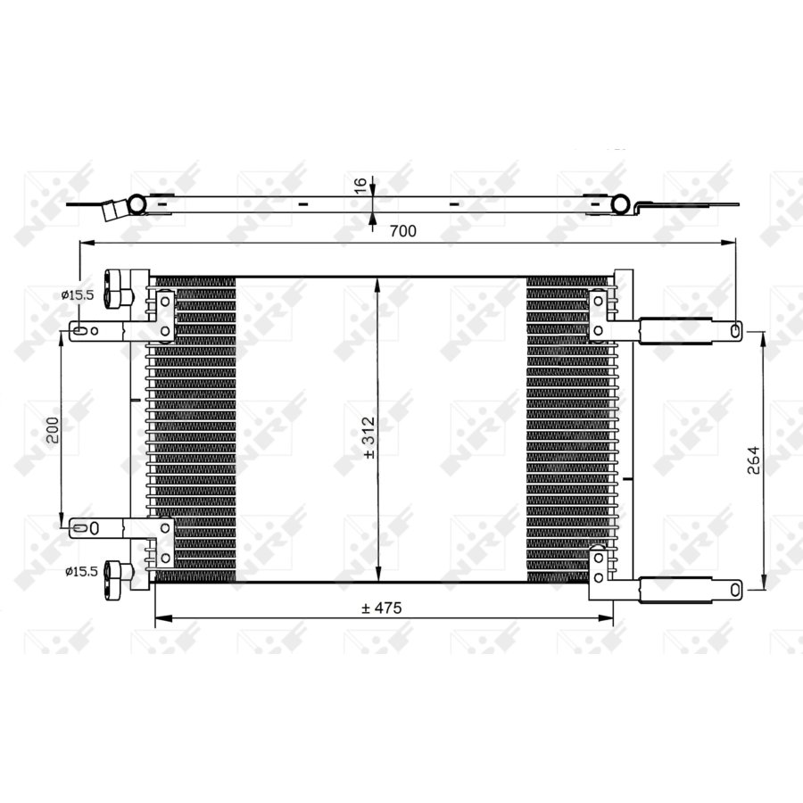Condensatore NRF 35493 EASY FIT