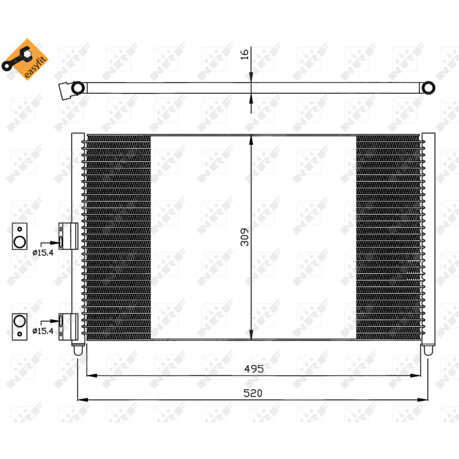 Condensatore NRF 35502 EASY FIT