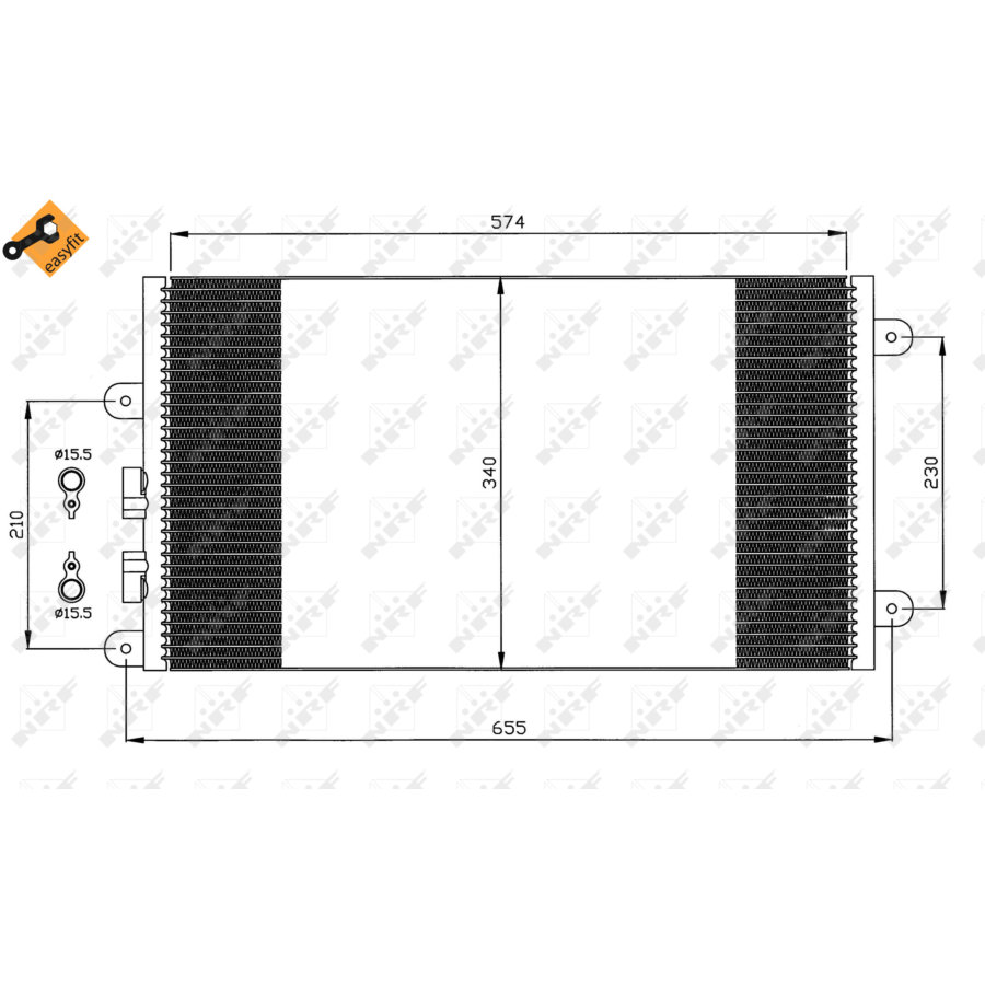 Condensatore NRF 35532 EASY FIT