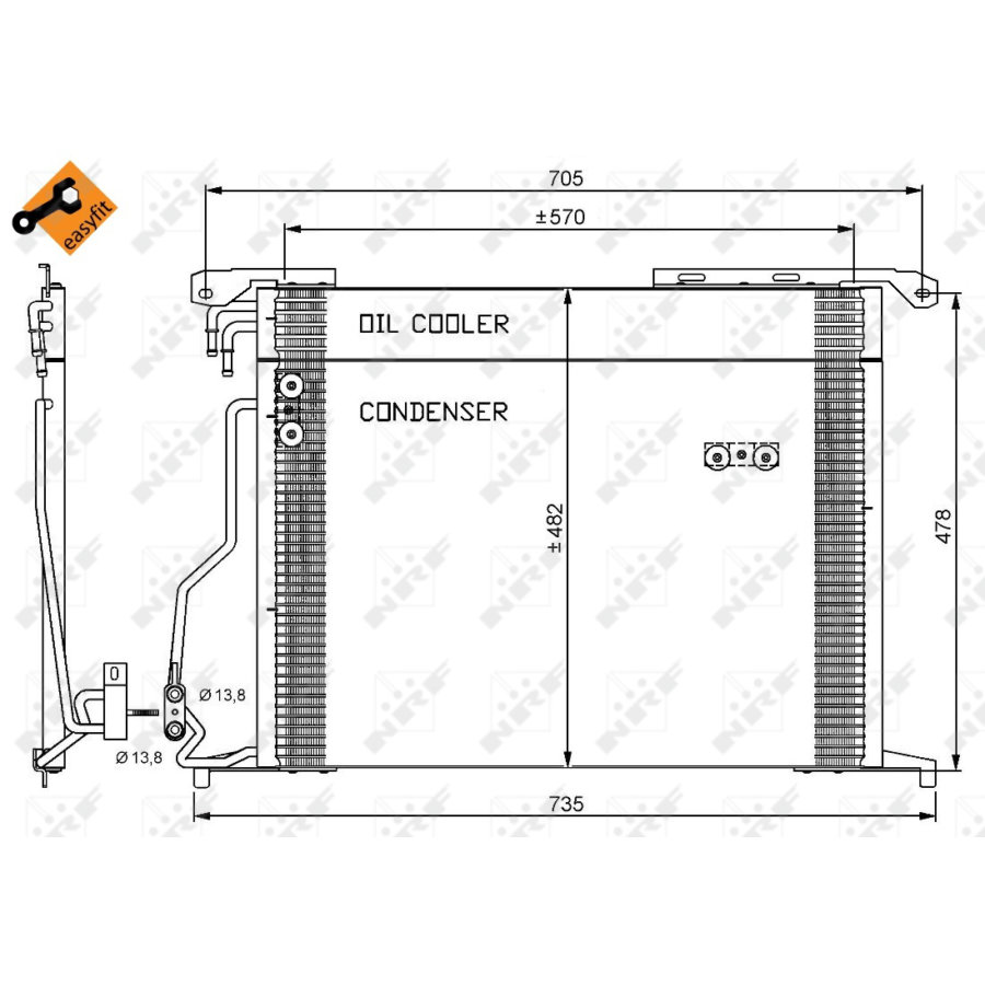Condensatore NRF 35578 EASY FIT