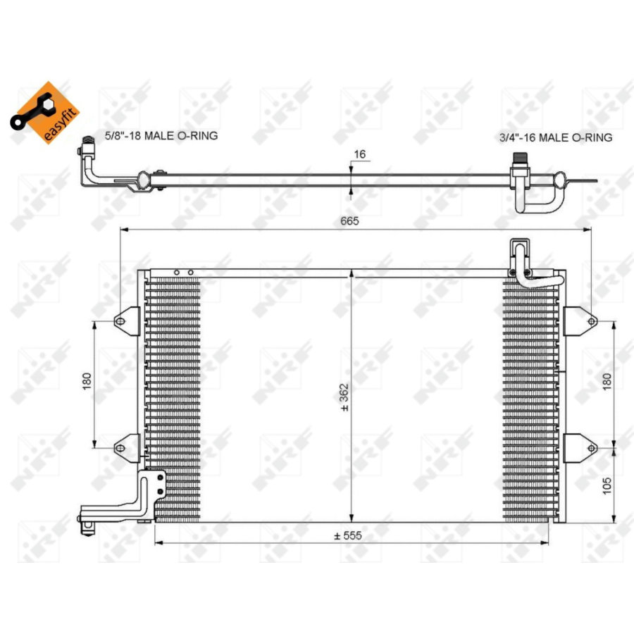 Condensatore NRF 35584 EASY FIT