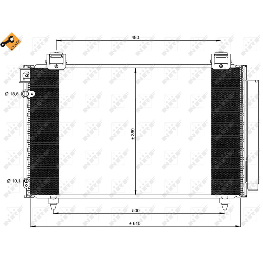 Condensatore con essiccatore NRF 35592 EASY FIT