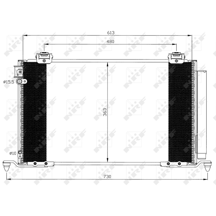 Condensatore con essiccatore NRF 35595 EASY FIT