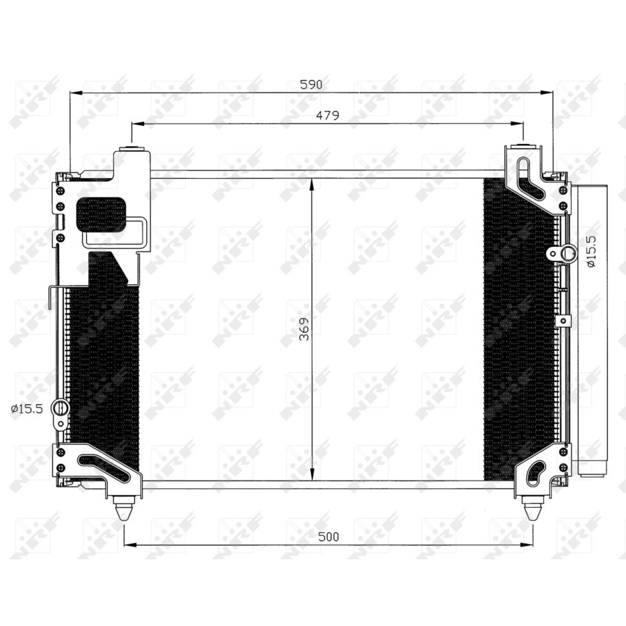 Condensatore con essiccatore NRF 35596 EASY FIT