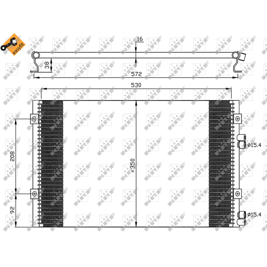 Condensatore NRF 35608 EASY FIT
