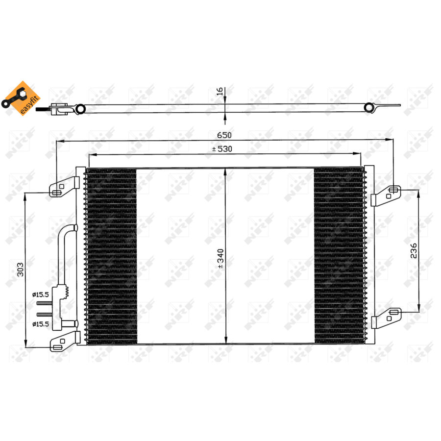 Condensatore NRF 35615 EASY FIT