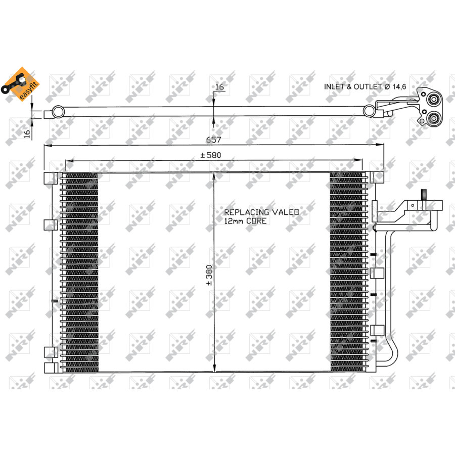 Condensatore NRF 35616 EASY FIT