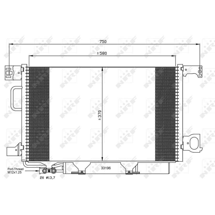 Condensatore con essiccatore NRF 35623 EASY FIT
