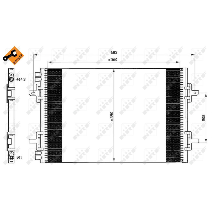 Condensatore NRF 35634 EASY FIT