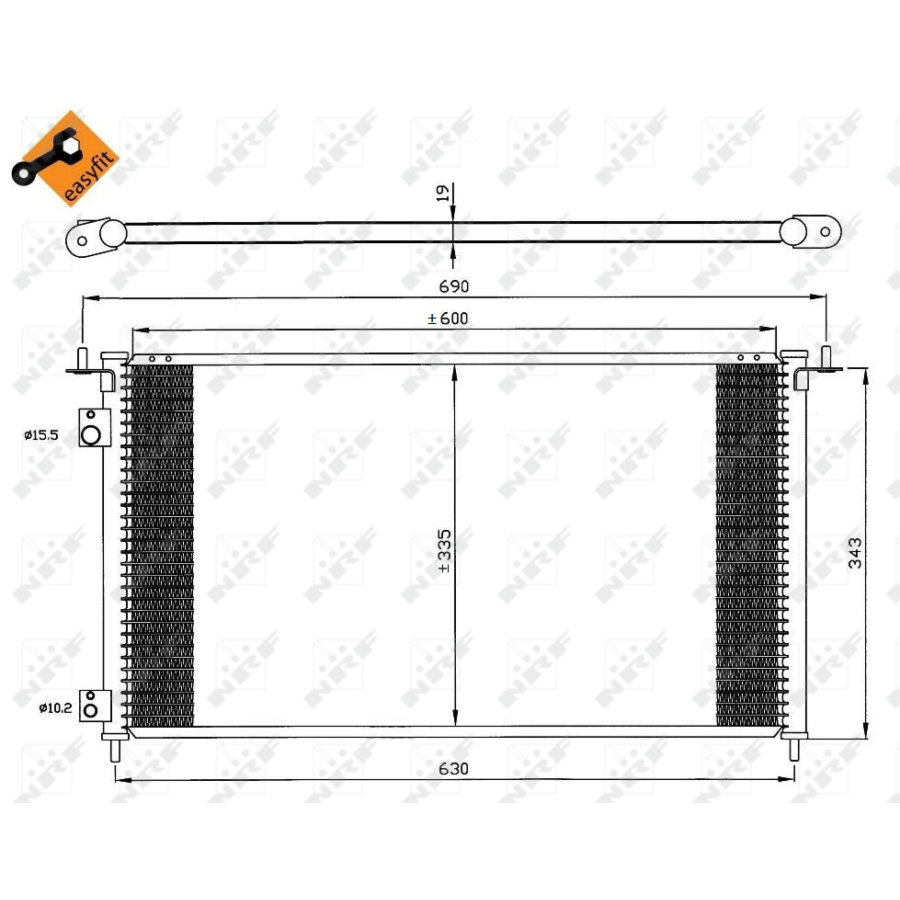 Condensatore NRF 35636 EASY FIT