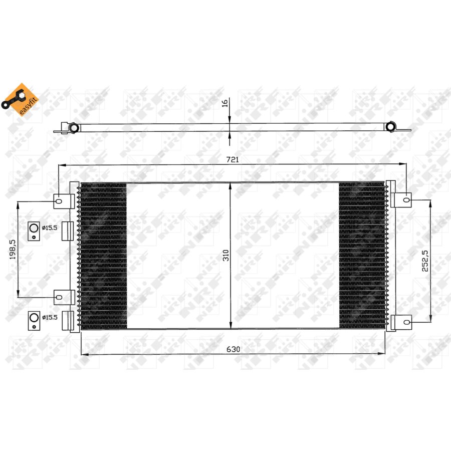Condensatore NRF 35643 EASY FIT