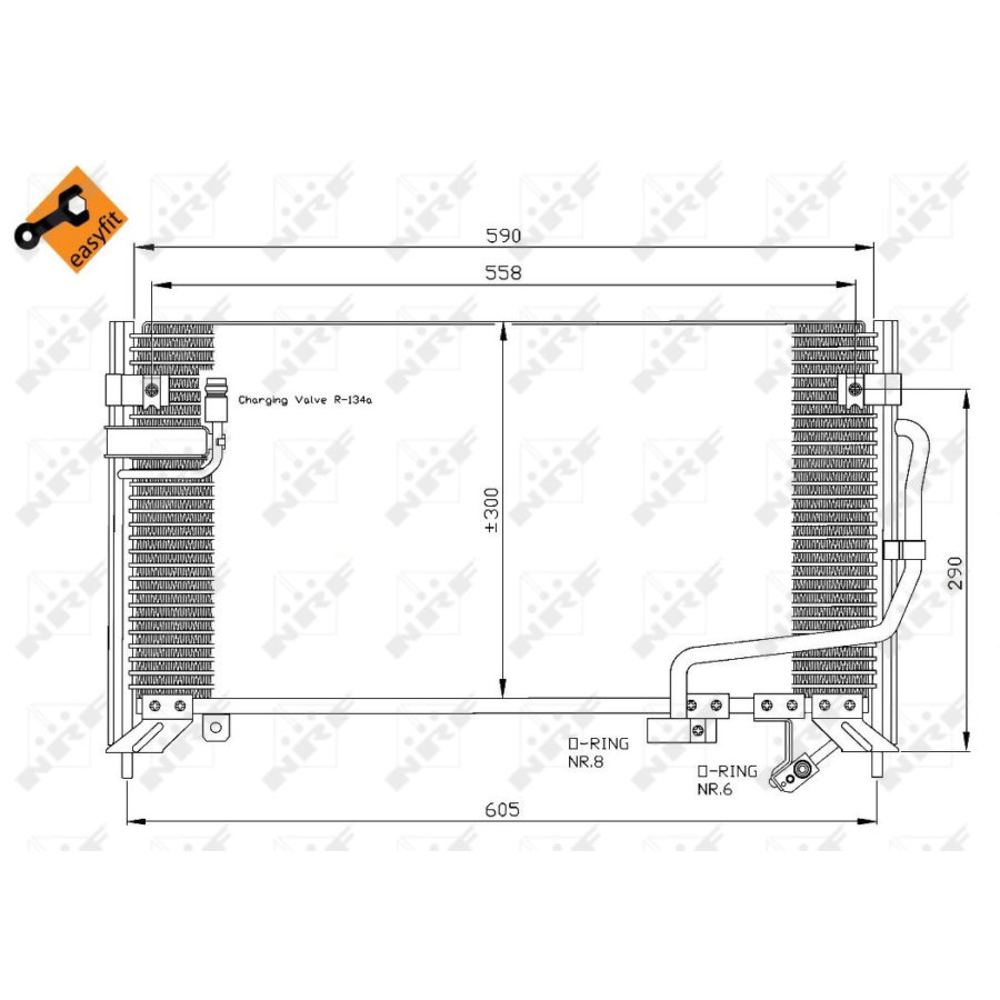 Condensatore NRF 35650 EASY FIT