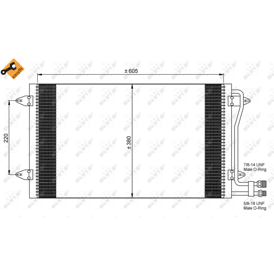 Condensatore NRF 35656 EASY FIT