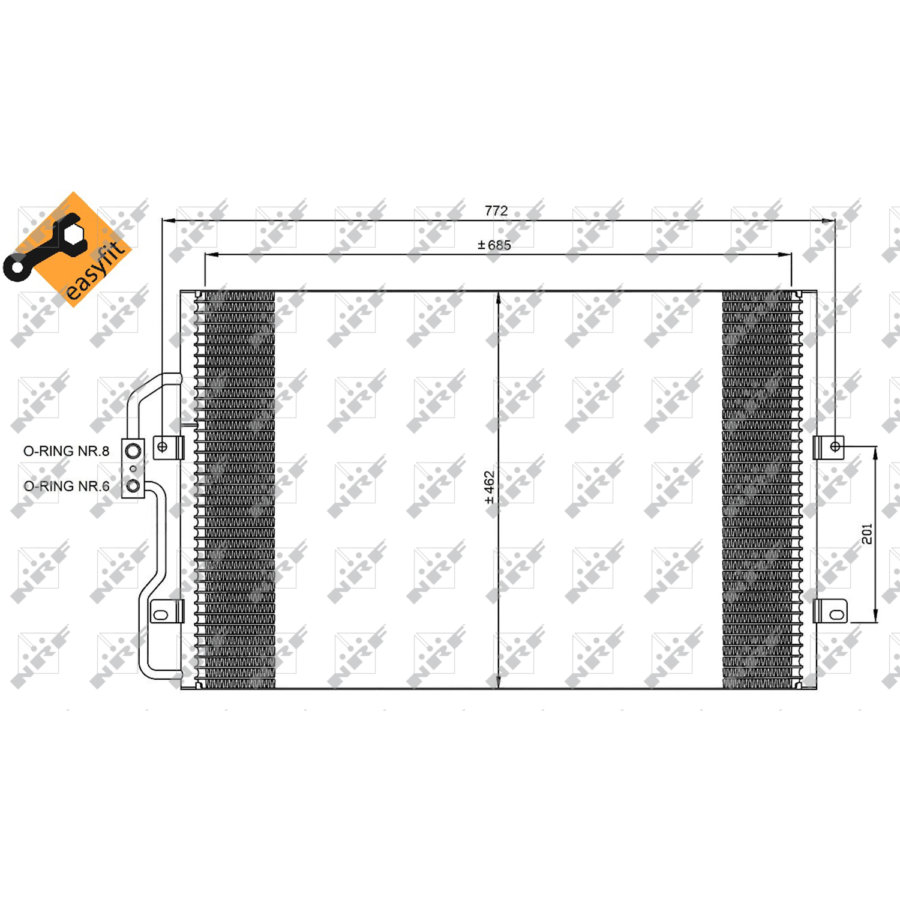 Condensatore NRF 35802 EASY FIT