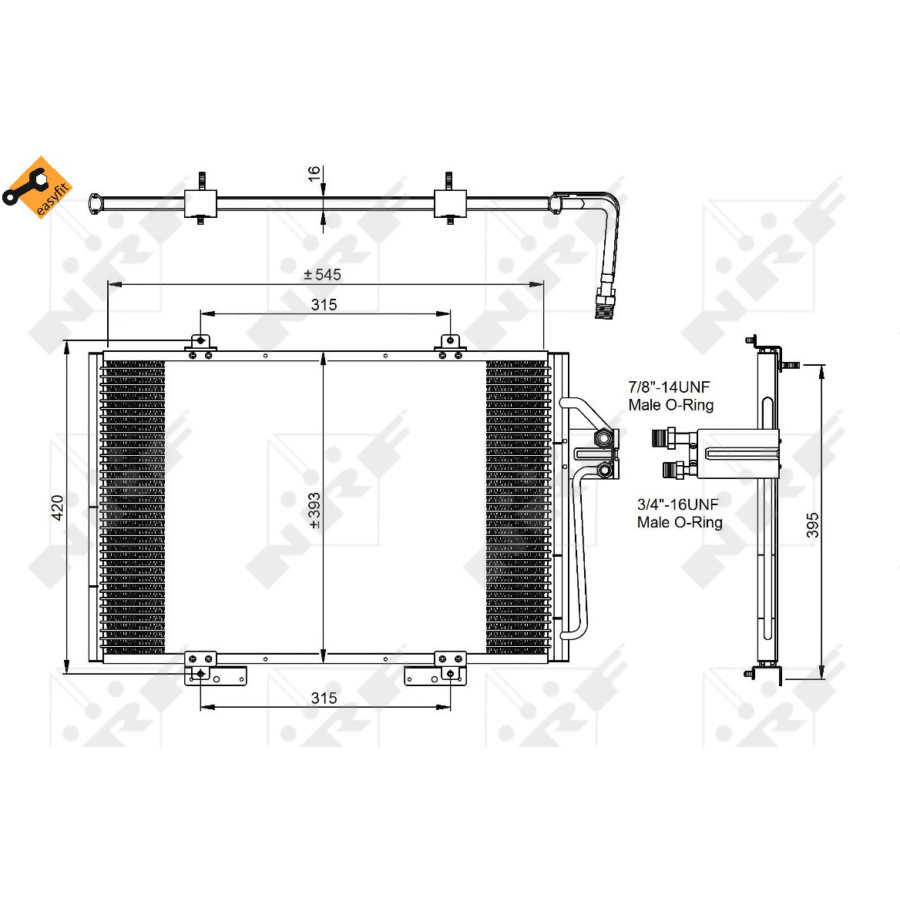 Condensatore NRF 35815 EASY FIT