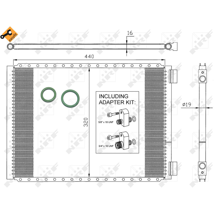 Condensatore NRF 35952 EASY FIT