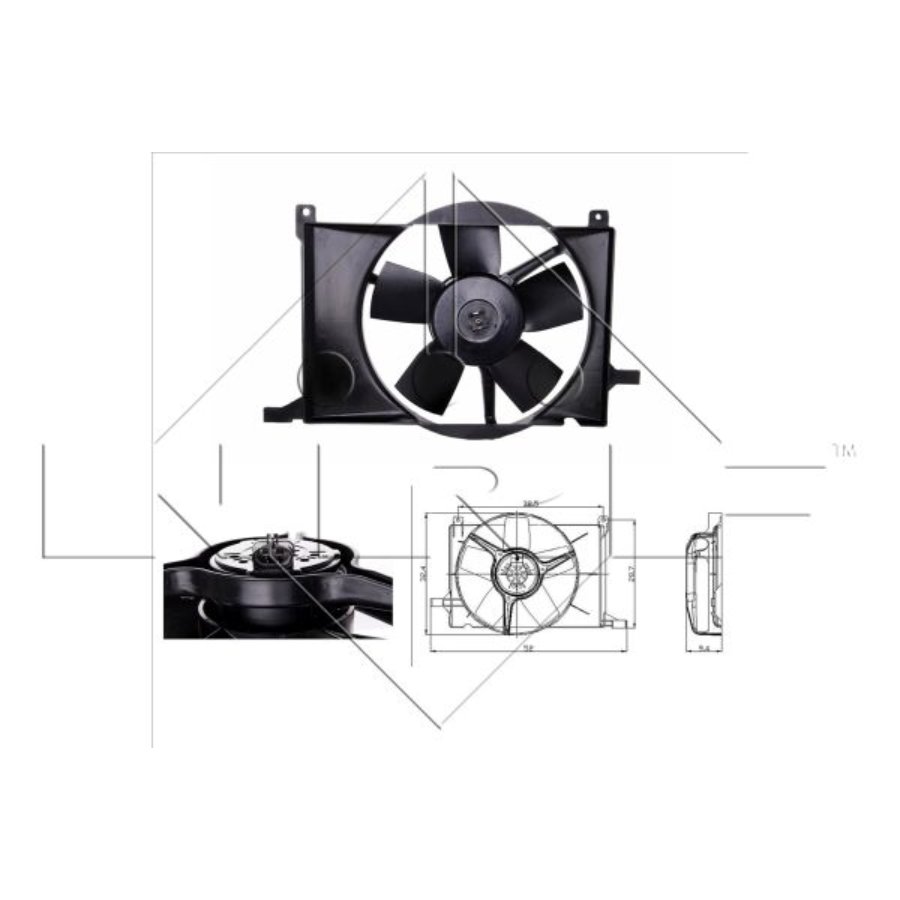 Ventola di raffreddamento motore NRF 47009