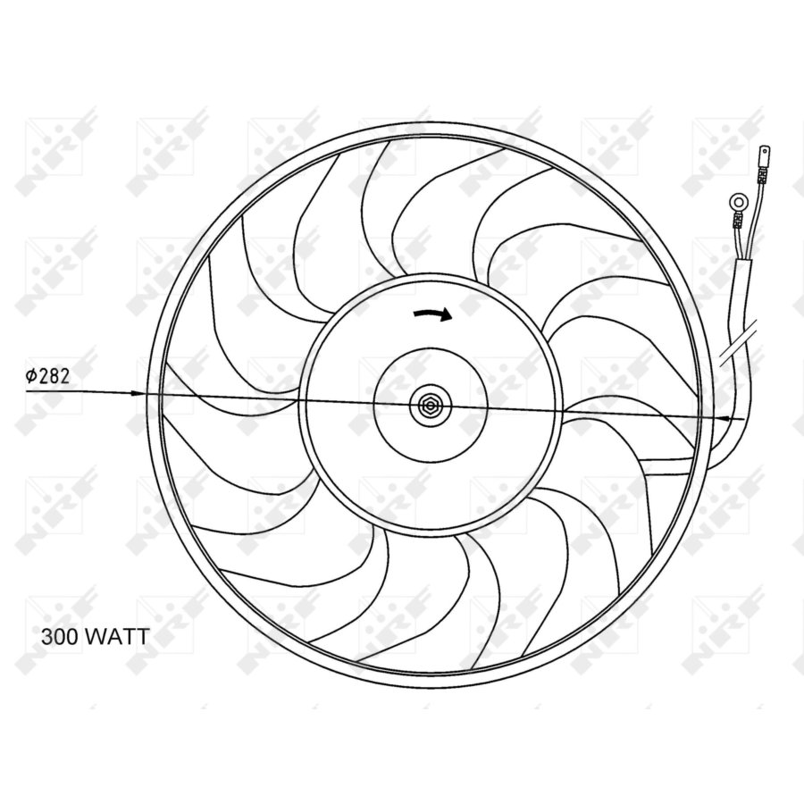 Ventola di raffreddamento motore NRF 47072