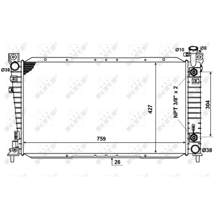 Radiatore NRF 50334