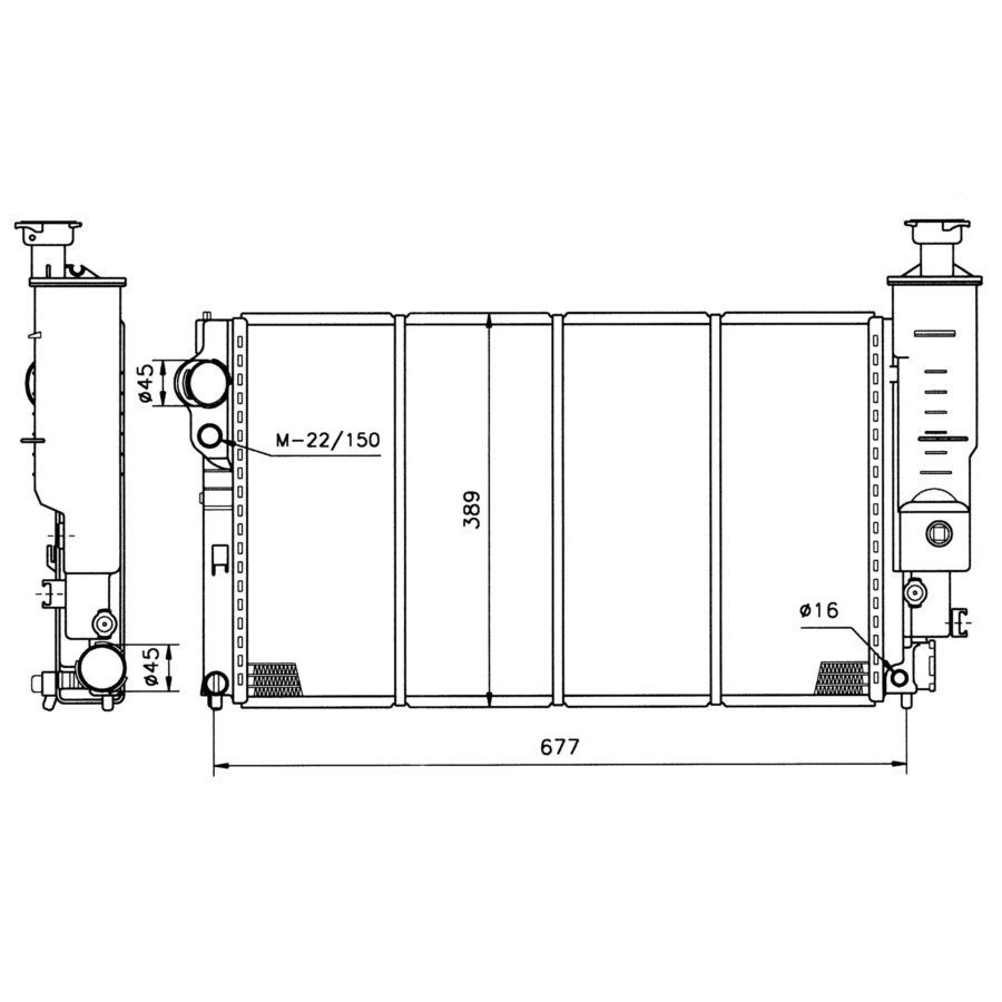 Radiatore NRF 50401