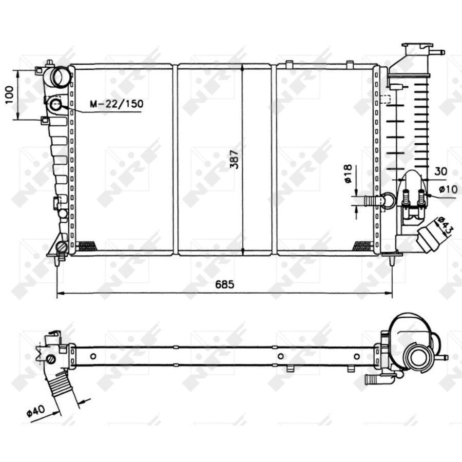 Radiatore NRF 50412