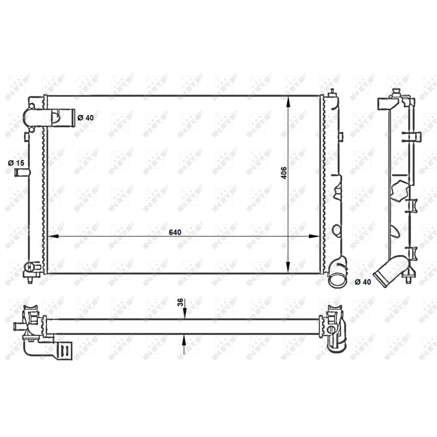 Radiatore NRF 50418