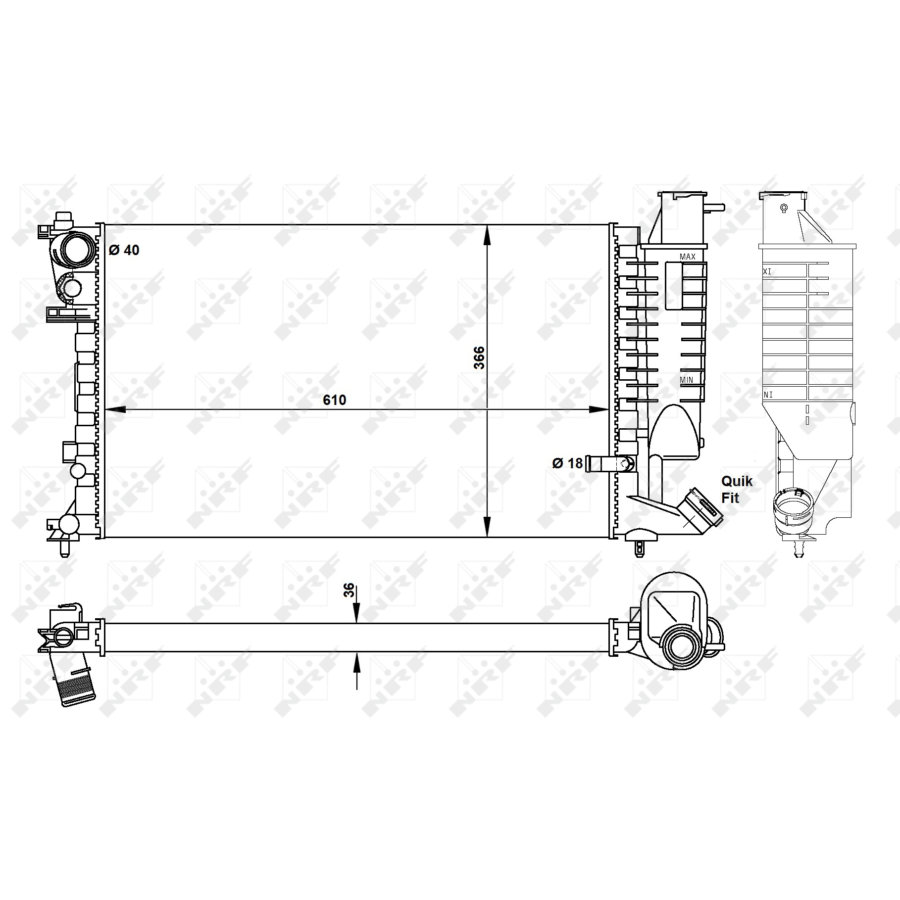 Radiatore NRF 50424