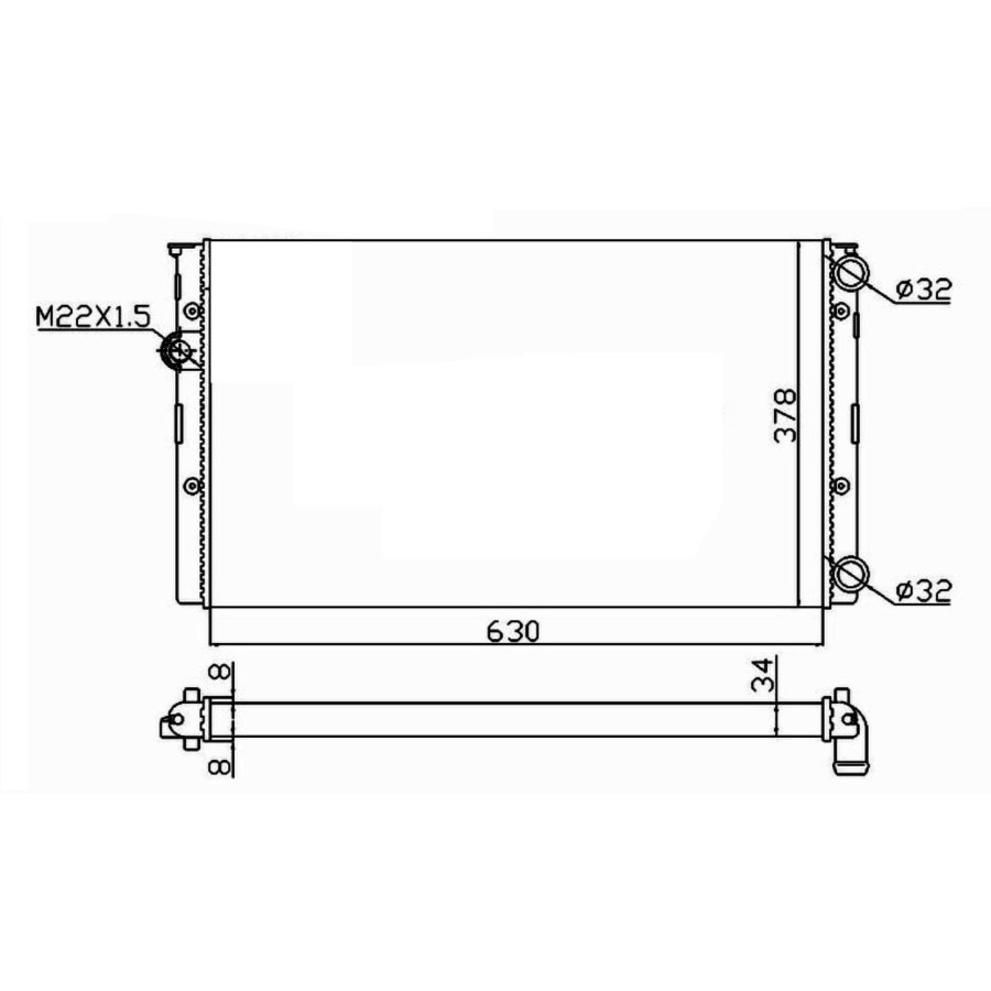 Radiatore NRF 50455