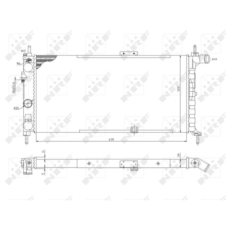 Radiatore NRF 52019