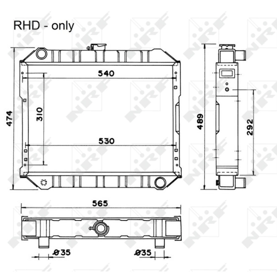 Radiatore NRF 52038