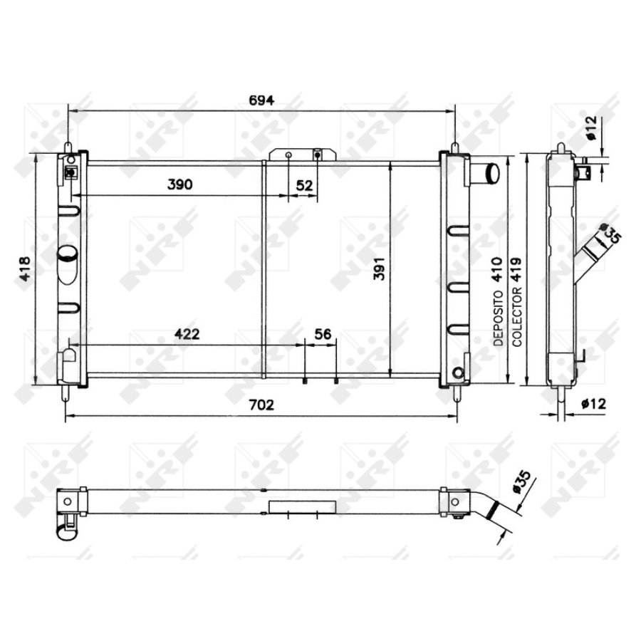 Radiatore NRF 52055