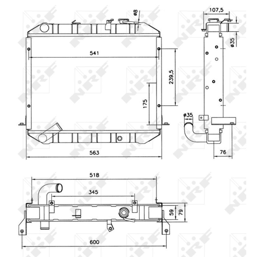 Radiatore NRF 52073