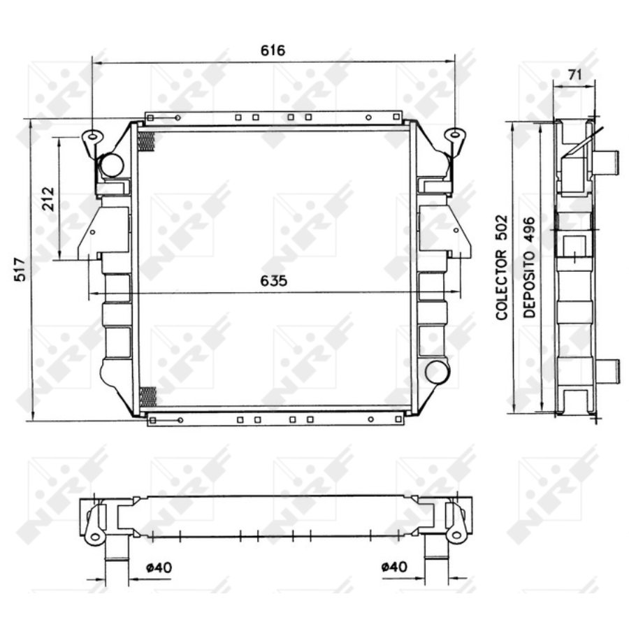 Radiatore NRF 52140